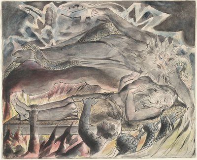 I sogni malvagi di Giobbe da William Blake